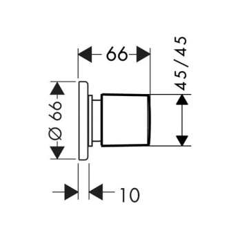 Запорный вентиль Hansgrohe 31677000S хром