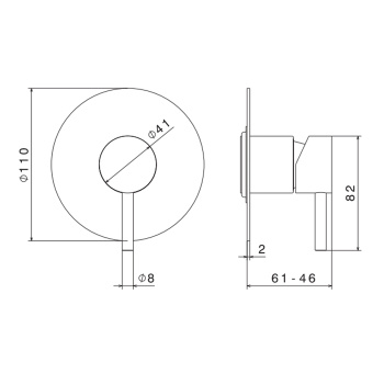 Смеситель для душа Newform X-steel 316 для 10841, INOX 69675EX.50.050