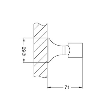 Держатель ручного душа хром Jorger Valencia 649.13.250.000 хром