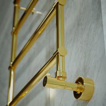 Полотенцесушитель водяной Margaroli Sole 4424704(26)GDN 72x54 золото