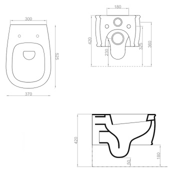 Унитаз подвесной Artceram Atelier ATV001 03 00 черный