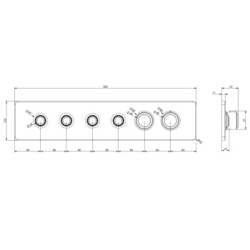 Смеситель для душа Gessi 65226.279 Matte White