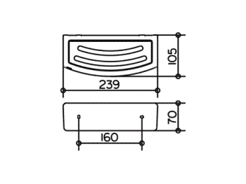 Корзинка для душа Keuco Elegance 11658010001 хром\антрацит