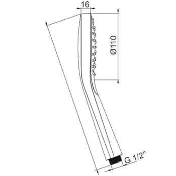 Ручной душ Almar Sense пластик, хром E082101.CR