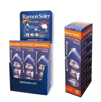 Смеситель для раковины Ramonsoler Ypsilon комплект: смеситель для ванны со штангой и ручным душем + plus 6474