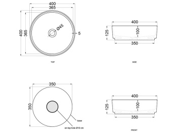 Раковина накладная Cielo Shui Comfort SHCOLAO40 AM 40 см коричневый