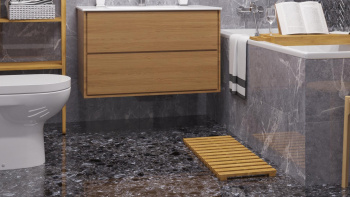 Керамогранит Kerranova Terrazzo Dark Grey Matt. 60x60 см K-333/MR/600x600