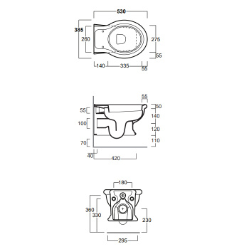 Унитаз подвесной Simas Lante LA18nero rimless черный